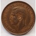 AUSTRALIA 1948 M . ONE 1 PENNY . ERROR . PLANCHET FLAW